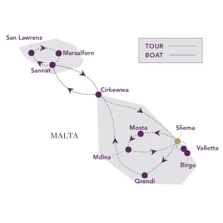 Itinerary map
