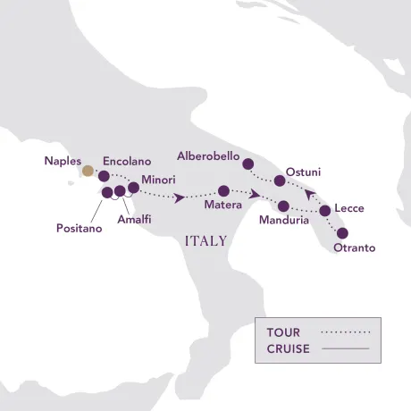 Itinerary map
