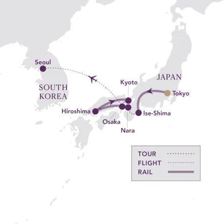 Itinerary map