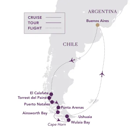 Itinerary map