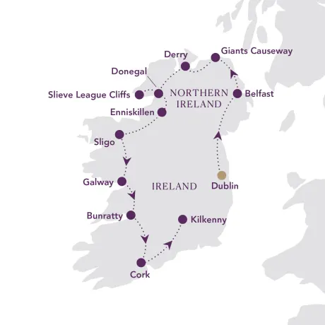 Itinerary map