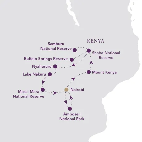 Itinerary map