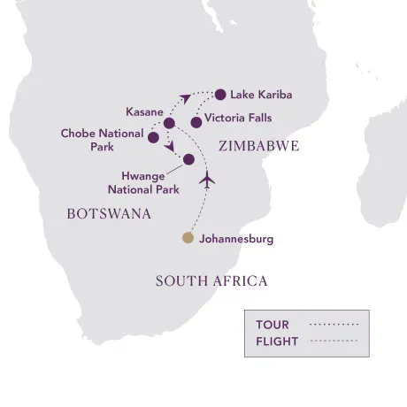 Itinerary map