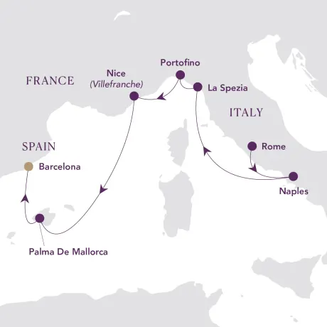 Itinerary map