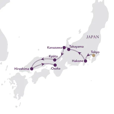 Itinerary map