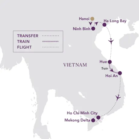 Itinerary map