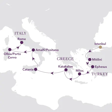 Itinerary map