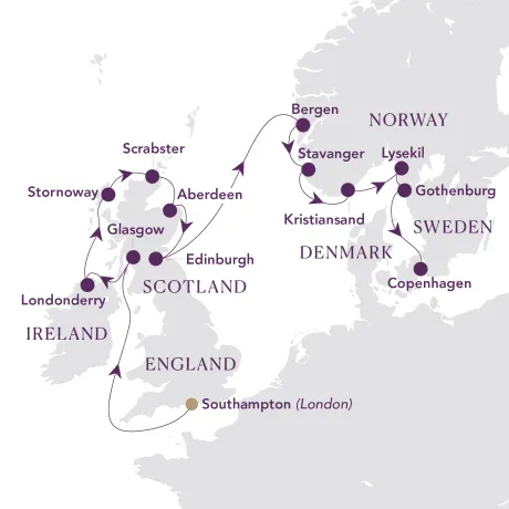 Itinerary map