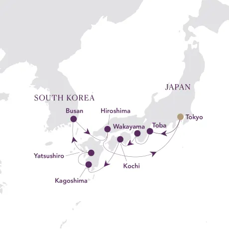 Itinerary map
