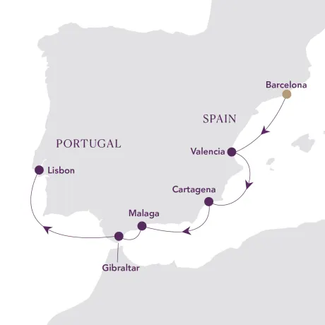 Itinerary map