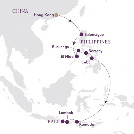 Itinerary map