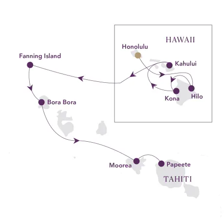 Itinerary map