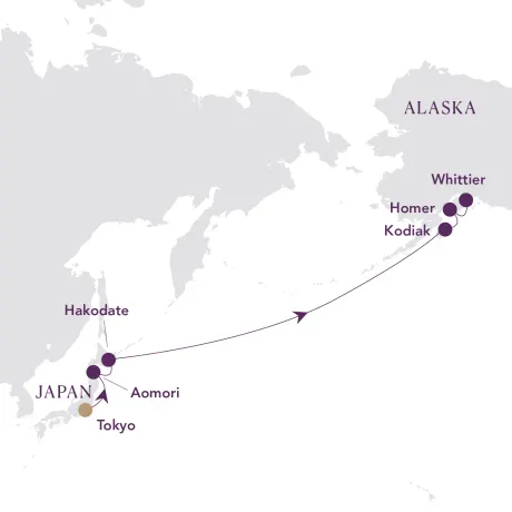 Itinerary map
