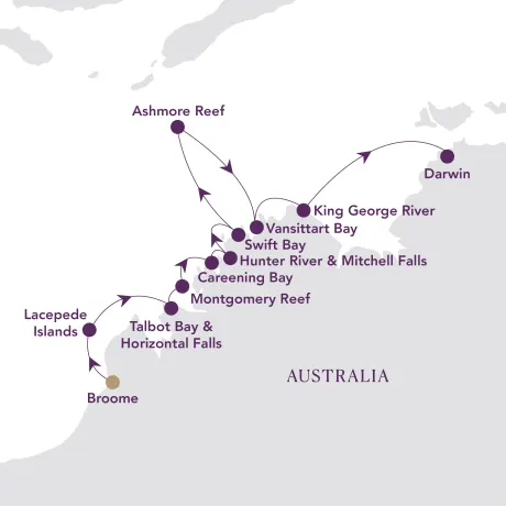 Itinerary map