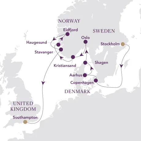 Itinerary map