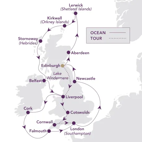 Itinerary map