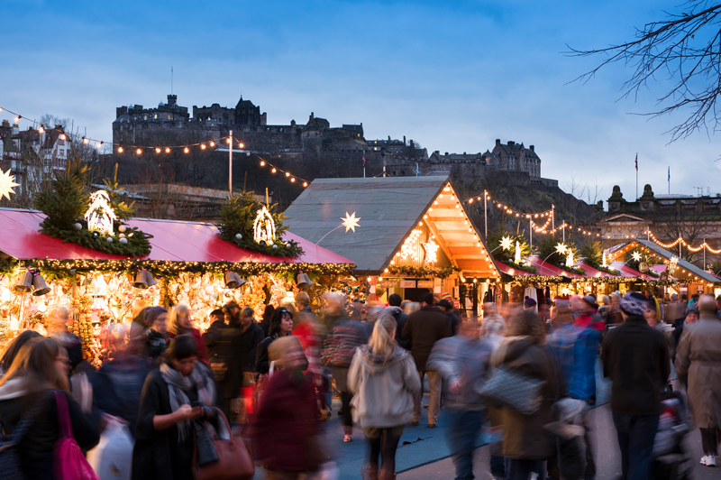 Christmas Markets in Edinburgh, Scotland