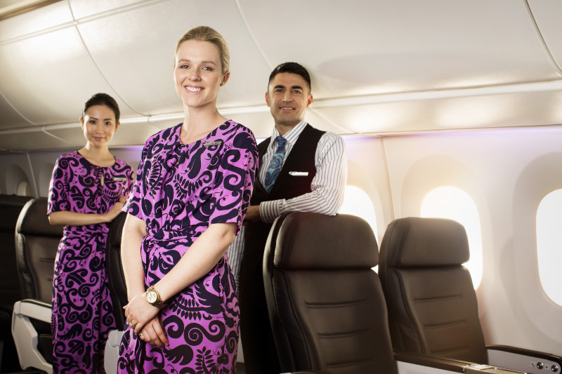 Air New Zealand Flight Attendants Premium Economy