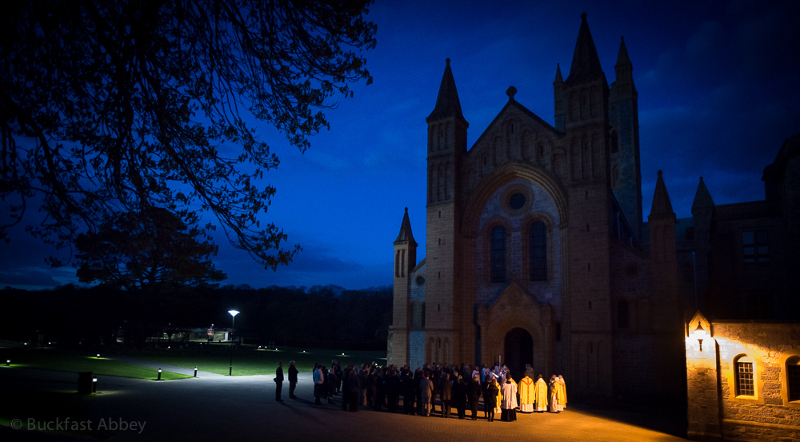 Easter vigil at the magnificent Buckfast Abbey