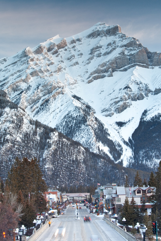 Cascade Mountain over Banff, Canadian Rockies