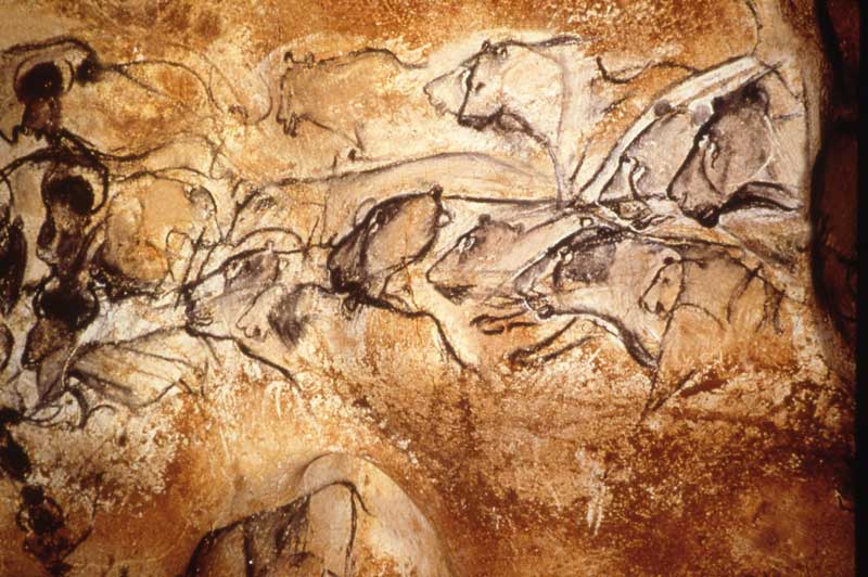 Chauvet Cave in Caverne du Pont-Arc Museum, France