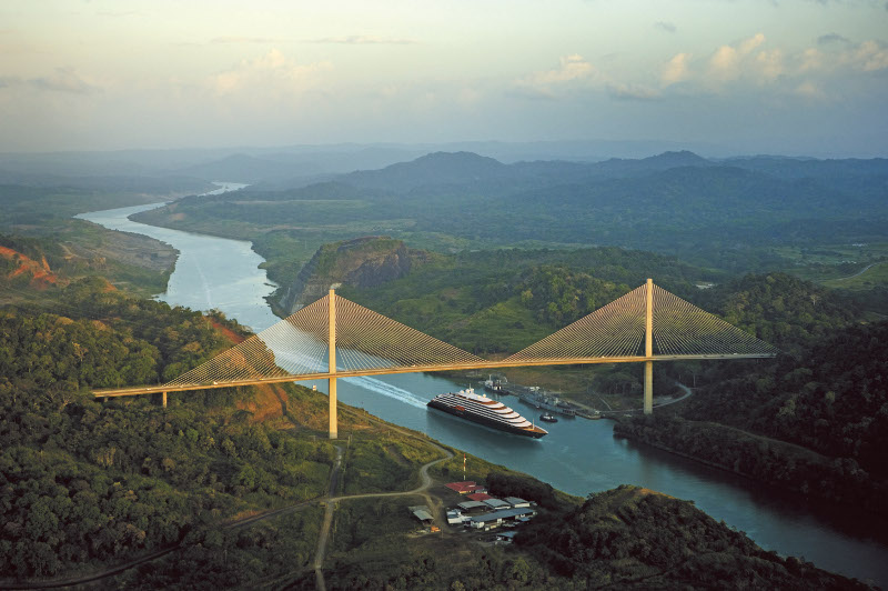 Ship sales through Panama canal