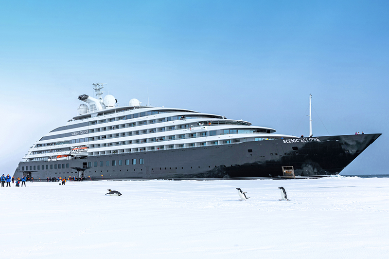 Scenic Eclipse in Antarctica