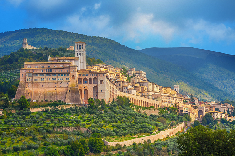 Basilica of San Francesco in Assisi, Umbria, Italy