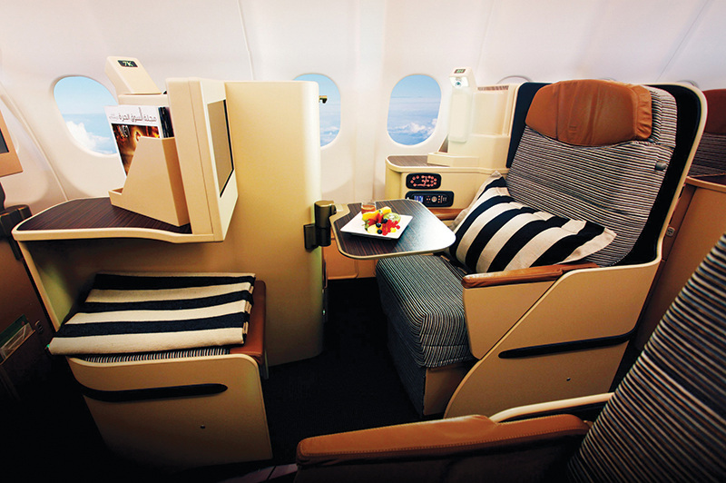 Etihad Airlines Business Class seat