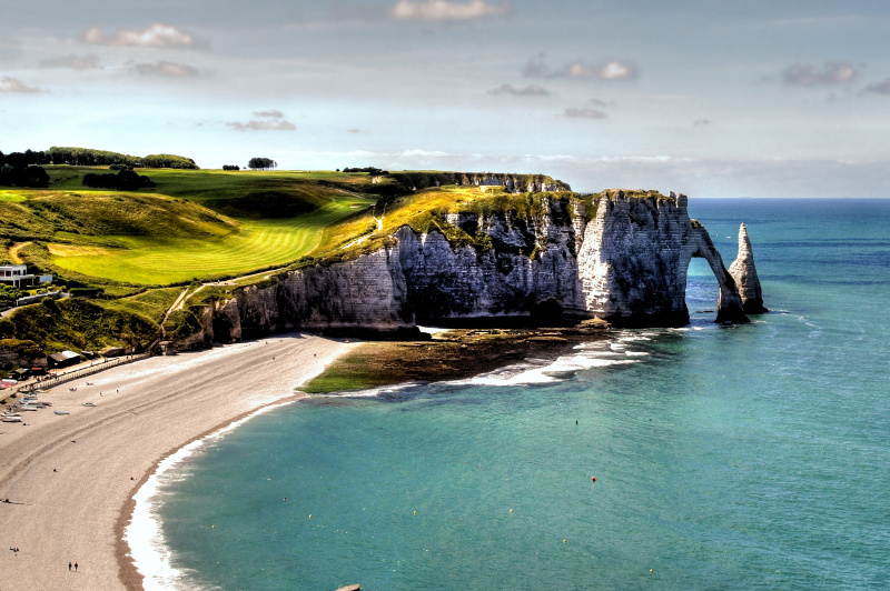 Chalk cliffs of Etretat