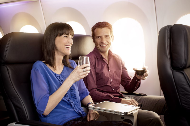 Air NZ Premium Economy beverages