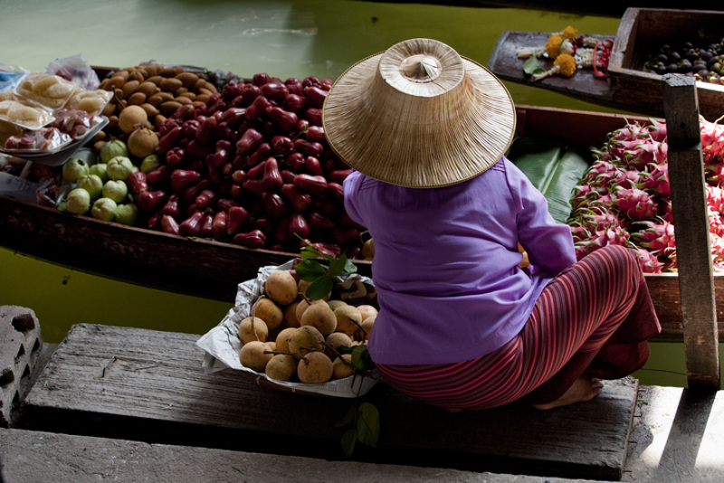 Vietnam floating market