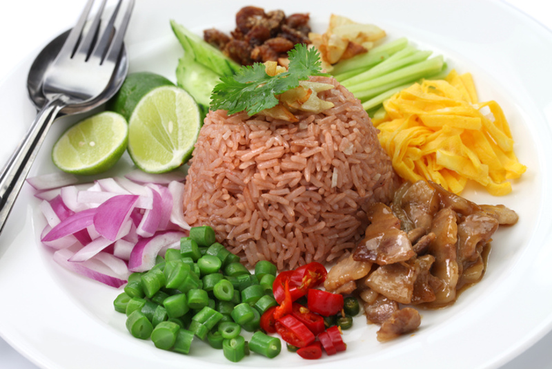 Khao khluk kapi Thai food