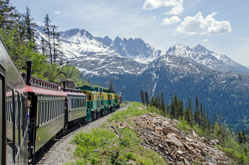 Travel Associates train to white pass alaska