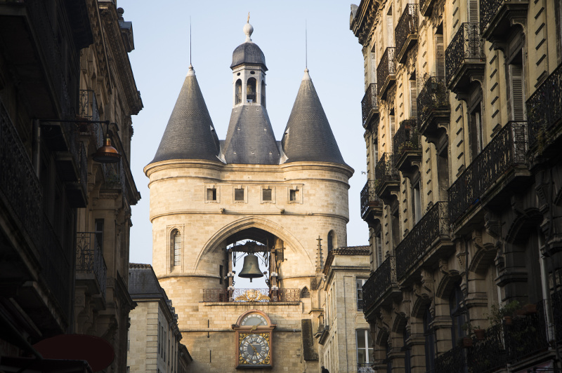 Grosse Cloche ornate bell tower in Bordeaux