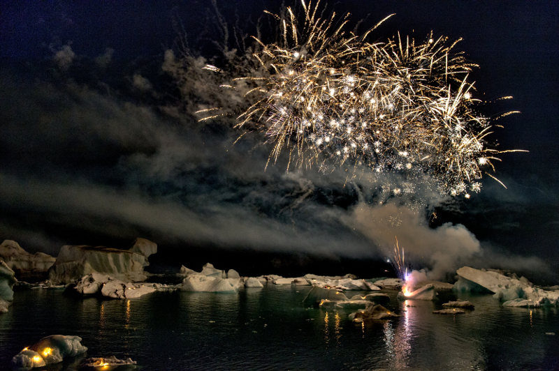 Iceland fireworks