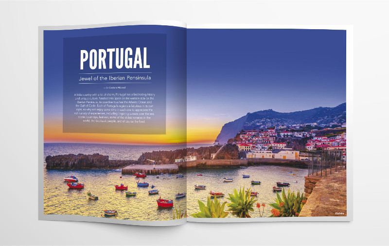 Magazine feature on Portugal travel