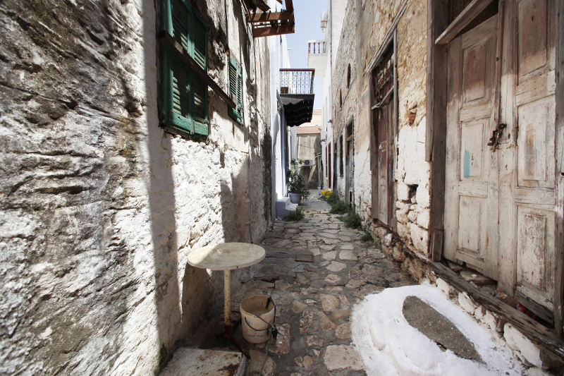 The cobbled streets of Kastellorizo