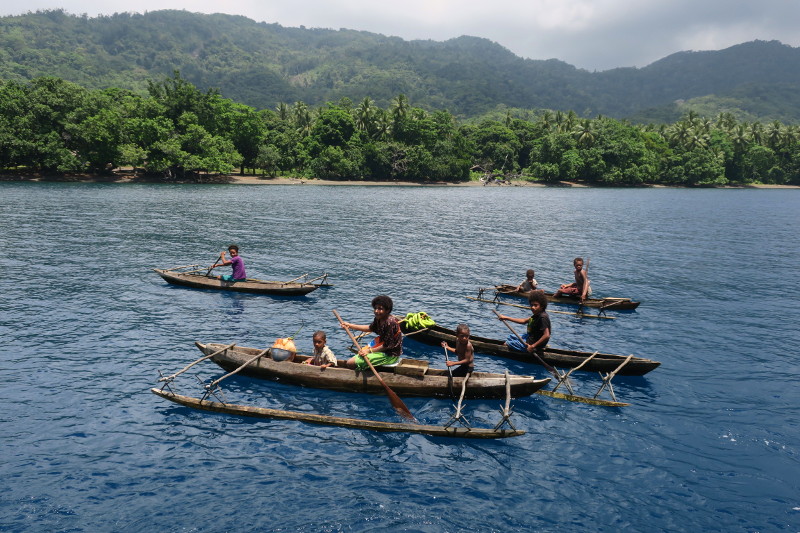 Local Outriggers Papua New Guinea