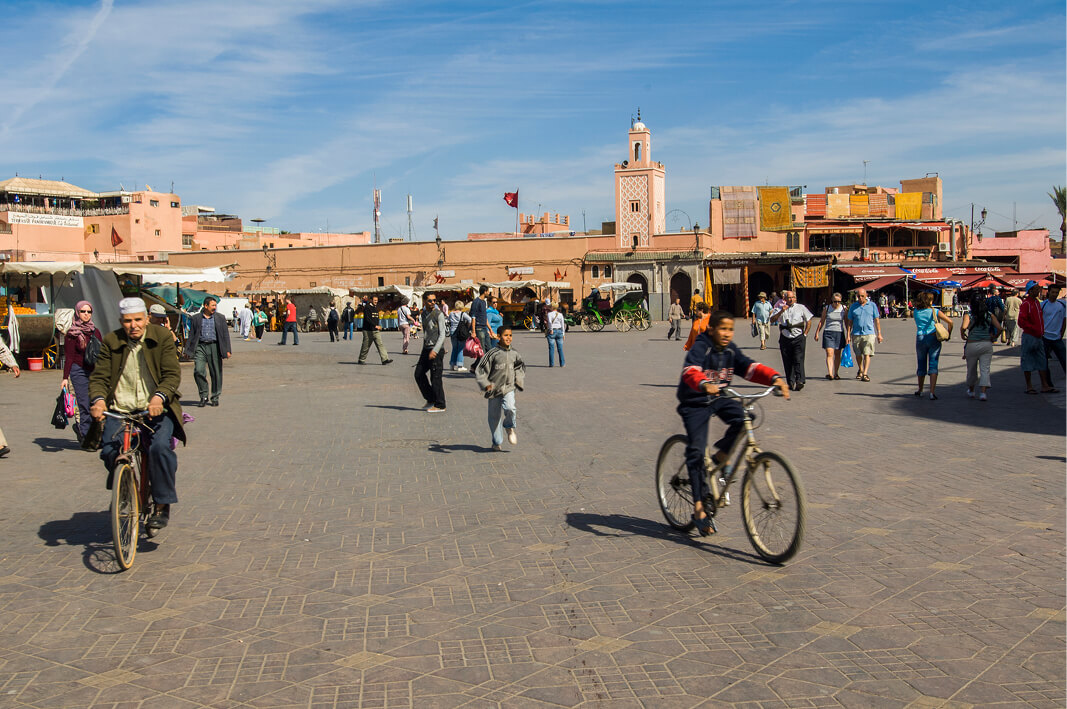 Cycling in Marrakesh - image