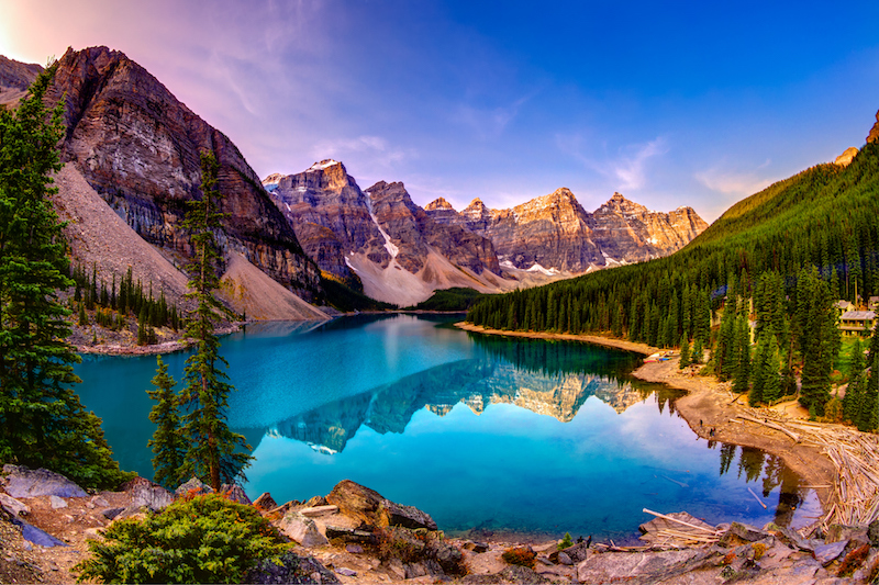 Moraine Lake and The Valley of Ten Peaks