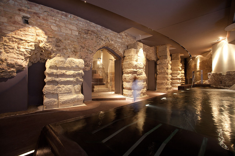 Spa with historic Roman foundations