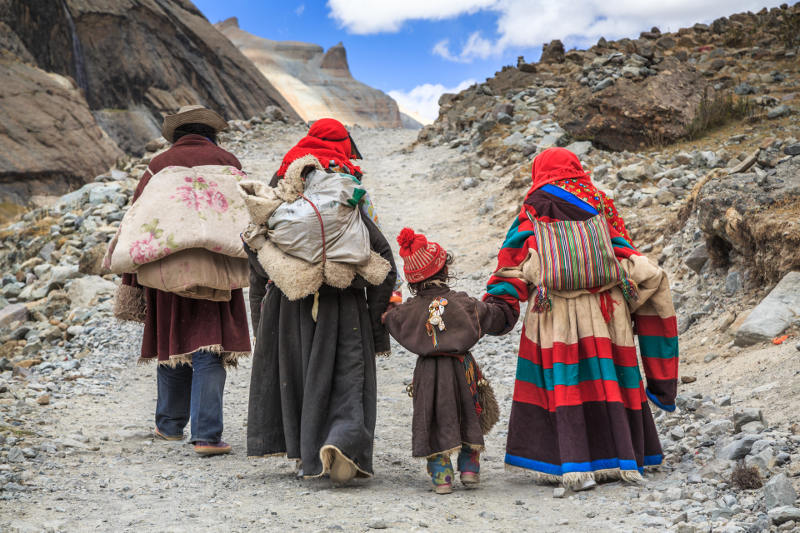 Tibetan pilgrims