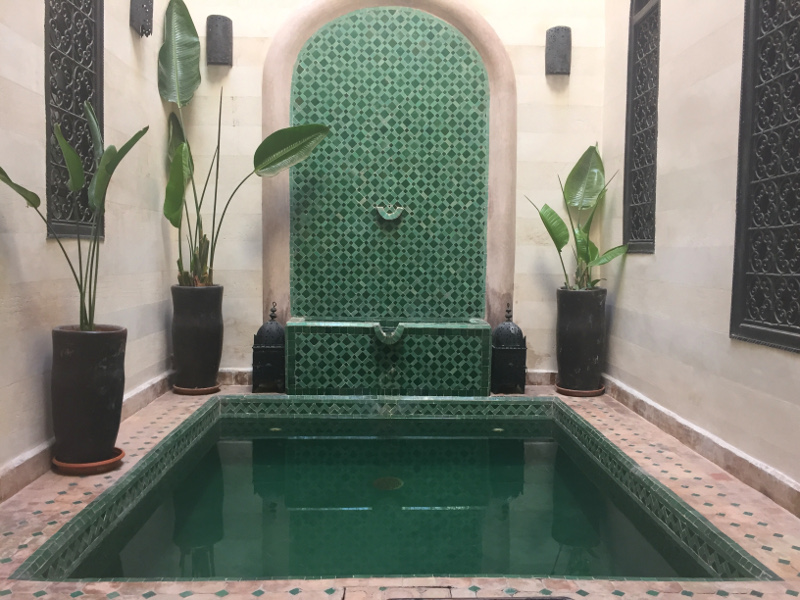 Riad Morocco pool