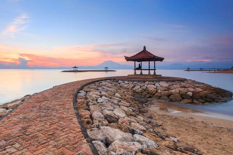 The famous 4km Sanur Boardwalk