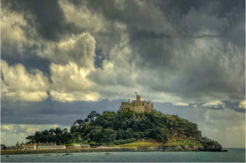 The breathtakingly beautiful island of St Michael's Mount in Cornwall