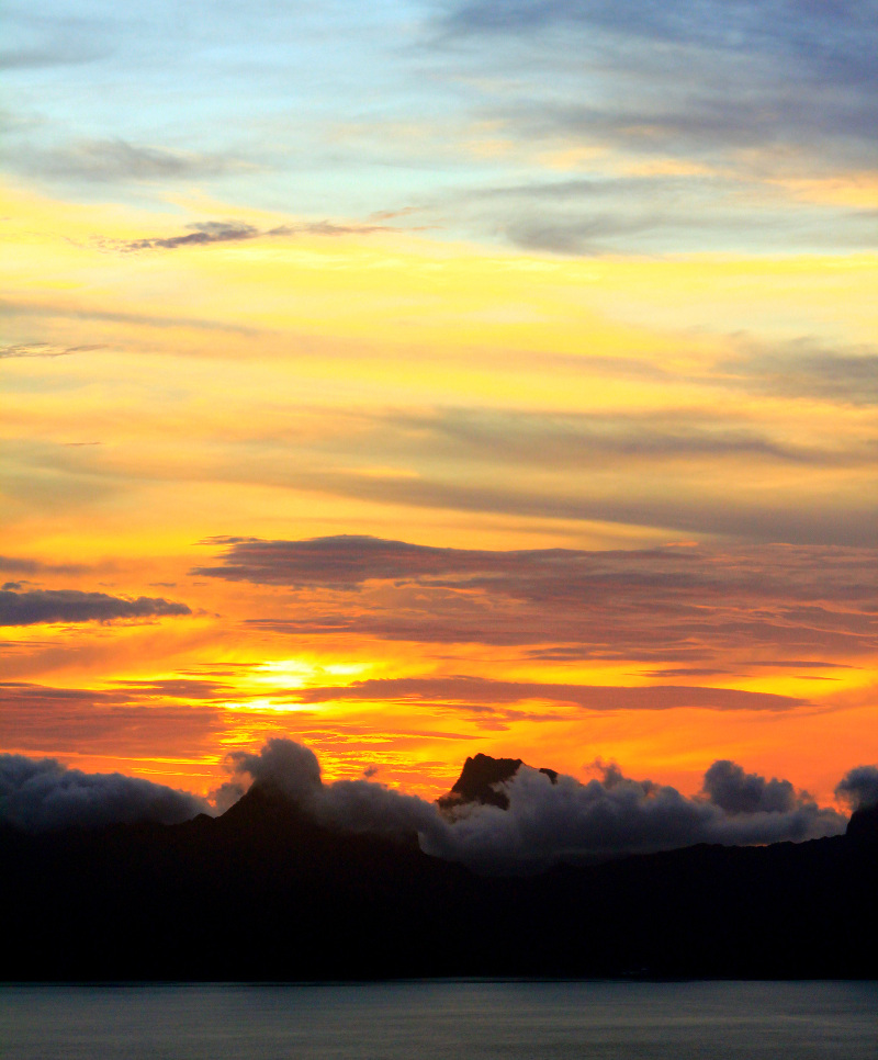 Sunset views Tahiti