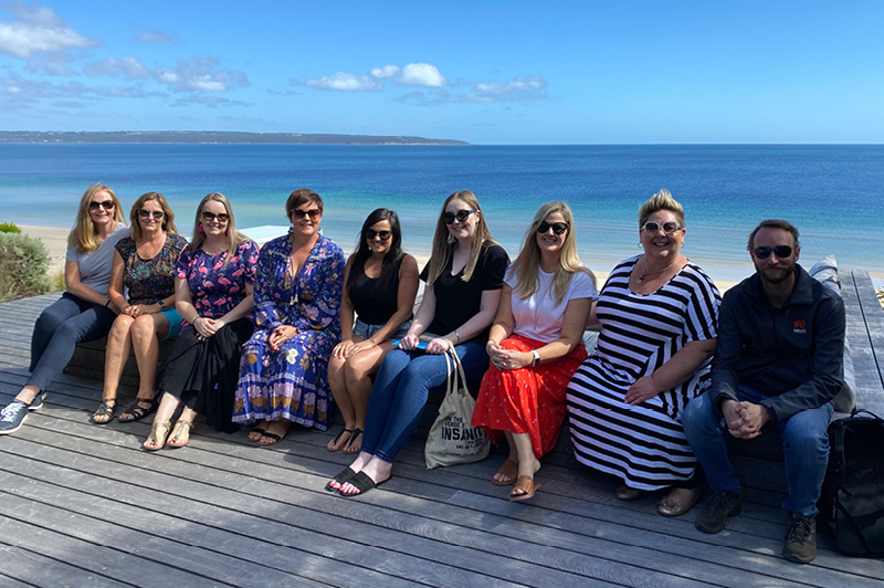 Travel Associates advisors from around Australia at One Kangaroo Island in February 2021.