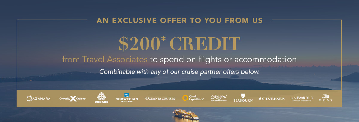 Exclusive $200 Travel Credit*