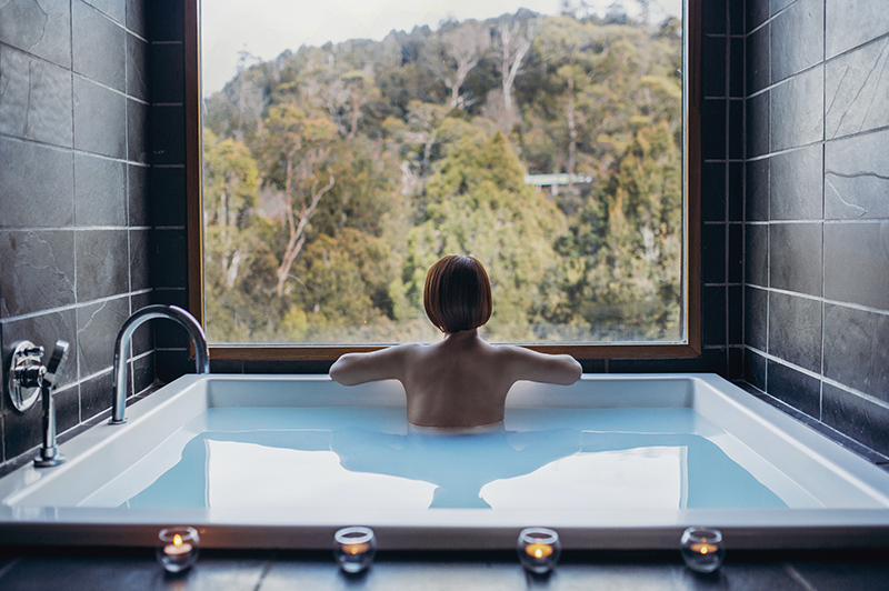 Waldheim Alpine Spa at Peppers Cradle Mountain Lodge | Credit: Laura Helle